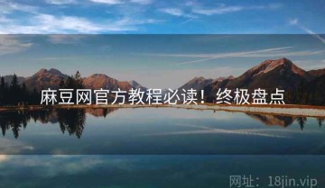 麻豆网官方教程必读！终极盘点