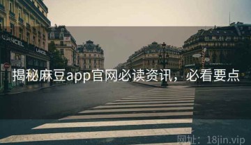 揭秘麻豆app官网必读资讯，必看要点
