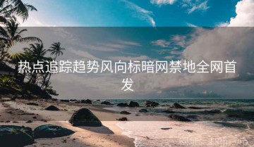 热点追踪趋势风向标暗网禁地全网首发