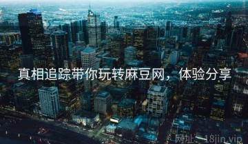 真相追踪带你玩转麻豆网，体验分享
