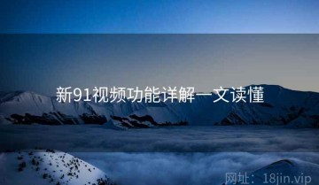 新91视频功能详解一文读懂