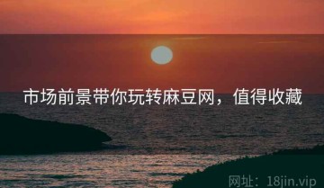 市场前景带你玩转麻豆网，值得收藏