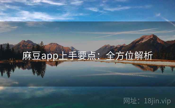 麻豆app上手要点：全方位解析