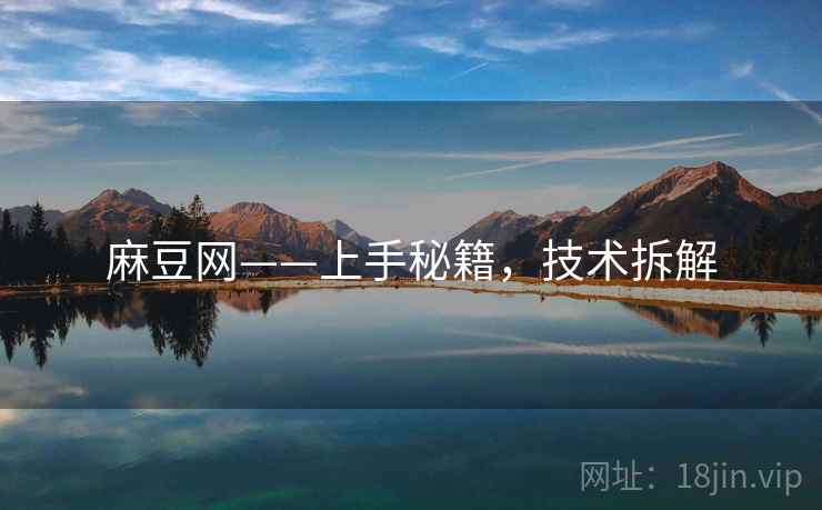 麻豆网——上手秘籍，技术拆解