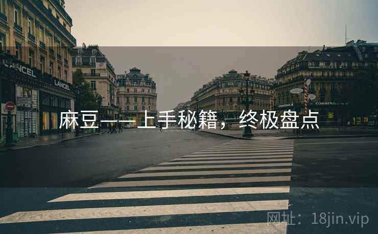 麻豆——上手秘籍，终极盘点