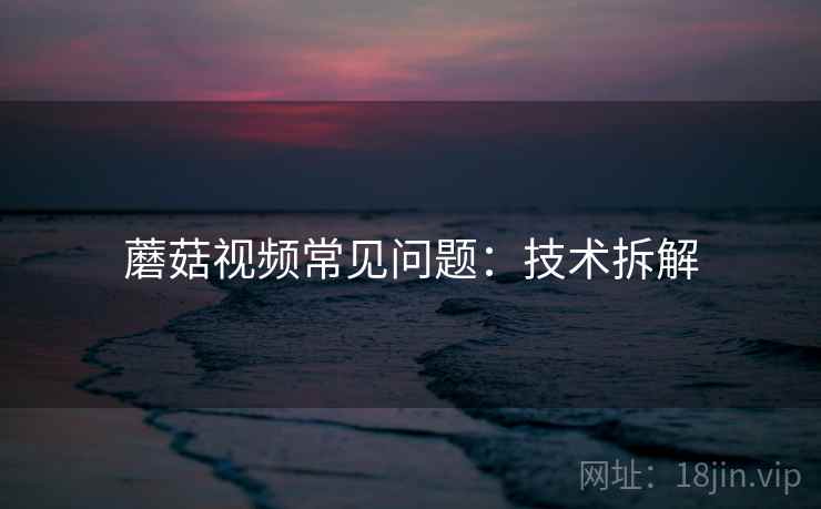 蘑菇视频常见问题：技术拆解