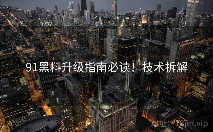 91黑料升级指南必读！技术拆解
