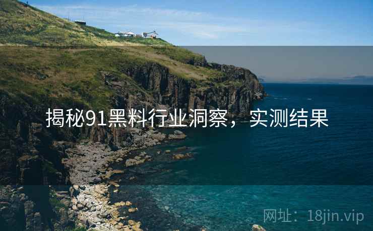 揭秘91黑料行业洞察，实测结果