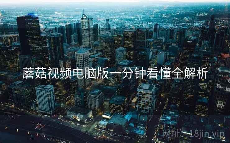 蘑菇视频电脑版一分钟看懂全解析